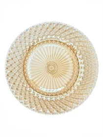 צלחת אנדרפלייט זכוכית זהב