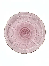 צלחת אנדרפלייט זכוכית סגול