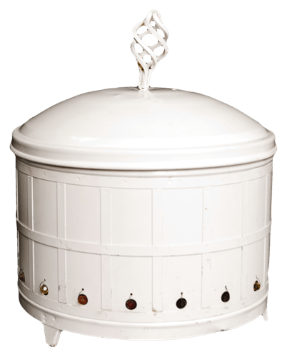 שפינגדיש עגול לבן