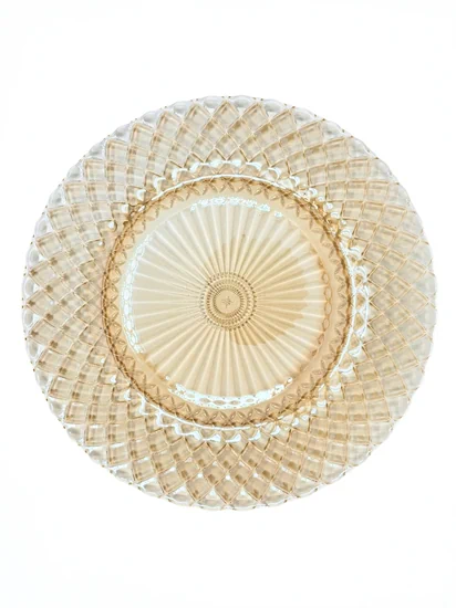 צלחת אנדרפלייט זכוכית זהב