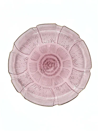 צלחת אנדרפלייט זכוכית סגול